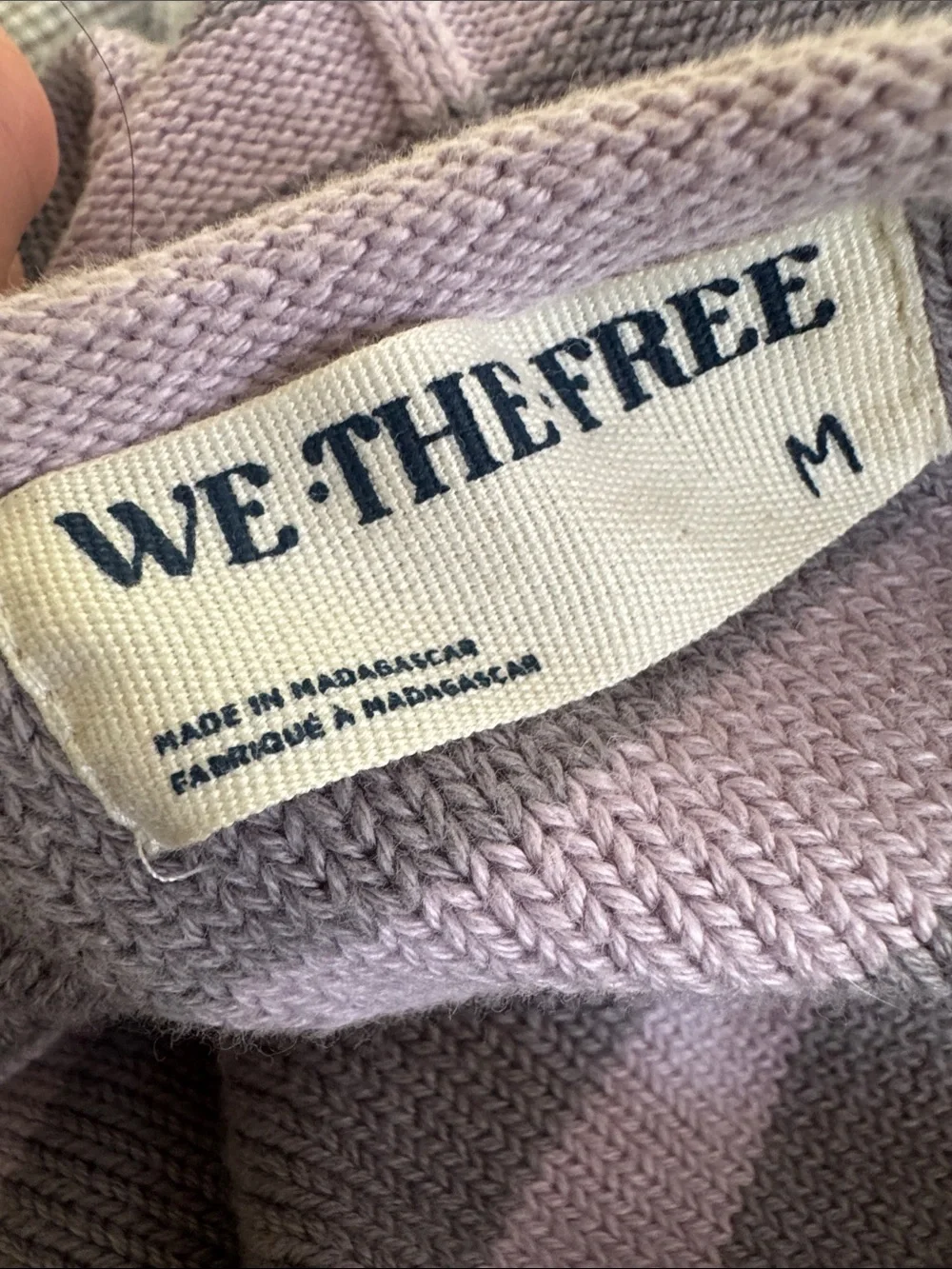 Free People We the Free Crossroads Striped Pullover Sweater M - Picture 4 of 6
